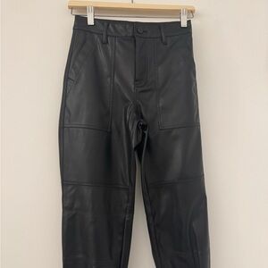 Chic Black Leather Pants